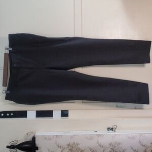 NWT DKNY Jeans Womens Grey Houndstooth Ponte Pant Tapered Comfort Stretch SizeXL